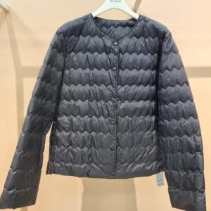Destijl HC34 초경량 덕패딩 물결라인 노카라 초경량덕패딩 D2543jk02