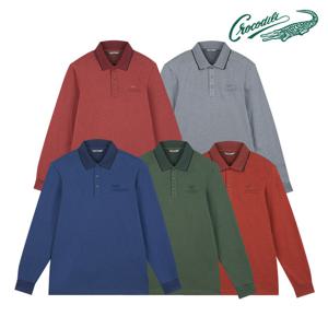 [크로커다일] 투톤 피케조직 자카드 요꼬 카라티 CDAA9TP3702