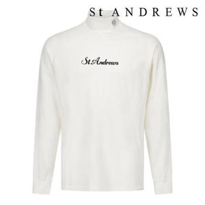 세인트앤드류스  (811E3TSA31) 남성 별 심볼 모크넥 래글런 소프트 긴팔이너티셔츠