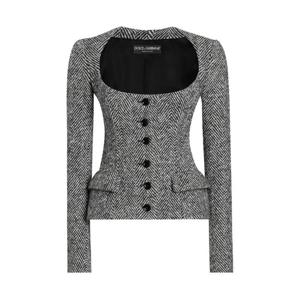 돌체앤가바나 헤링본 패턴 재킷 F27GBTFC2FU