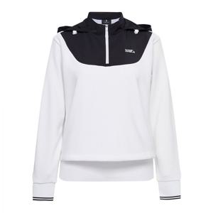 [와이드앵글] 여성 TO 우븐 MIX 쿼터 집업 후드 WWU25231W3