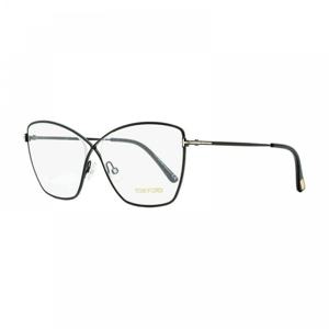 톰포드 안경 캣 아이 풀 림, 블랙 프레임 앤 클리어 데모 렌즈 Tf5518001 블랙