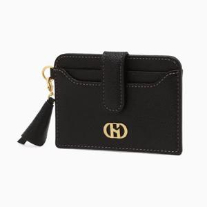 [헤지스ACC] 블랙 H장식 소가죽 카드지갑 (참장식 포함) HIHO6E660BK