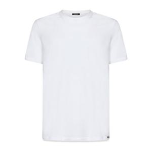 톰포드 슬림핏 크루넥 반팔 티셔츠 T4M081410100 WHITE