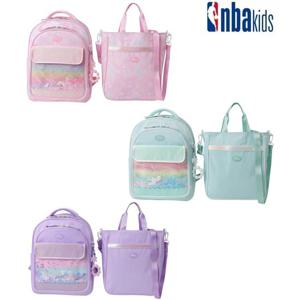 NBA키즈 샤이닝 코트 책가방(신주머니 세트)K261AB600P-GR