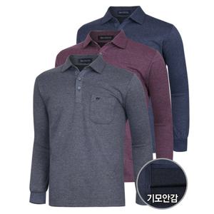 [파파브로]멘즈 국산 기모안감 포켓 카라 티셔츠 NA-KAK-226,7,8