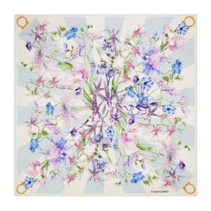 페라가모 플로럴 스퀘어 실크 스카프 3102250789917 LIGHT