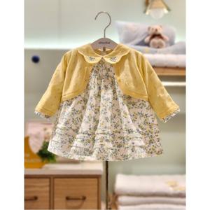 압소바 HK(26SS)릴 가디건 원피스세트(노랑)(아기원피스선물) (AA1125101)