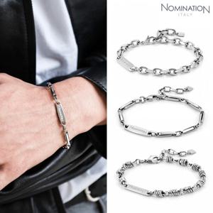 노미네이션 팔찌 BOND (본드) 유니크체인 스틸 021950 남자체인팔찌