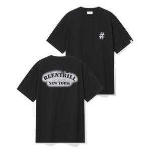 빈트릴반팔티 VQA BA252TS056BK BNY 스텐실 페인팅 티셔츠 (블랙)