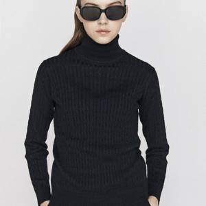[지오다노] 여자 겨울 꽈배기 터틀넥 니트 스웨터 12GG 591935