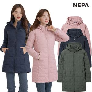 [네파 (행사)]여성 무봉제 투부스 경량 긴기장 튜브 구스 다운자켓 7L82024