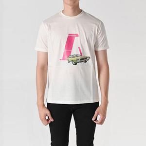 알마니 엠포리오 레이싱 반팔티셔츠 아이보리 3L1T8P 1JW5Z F119