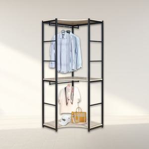 파로마 네오 시드 고급스틸 2단 선반 코너장 행거 NES1075