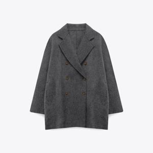 [마리끌레르][정가298,000]더블 카라 핸드메이드 울 피코트(MAFDCT08CGY)