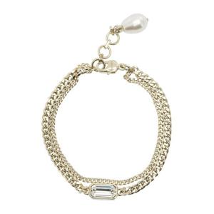 알렉산더맥퀸 체인 링크 펄 참 더블 스트랜드 팔찌 855293 J161