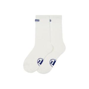 M 포트메인골프양말 NQC T3142PSC05WHT BASIC LOGO CREW SOCKS - WHITE