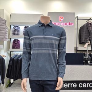 [피에르가르뎅]스트라이프 제천카라 티셔츠 POTS4404-38