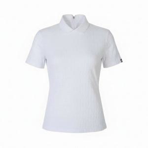M 풋조이골프반팔티 NQC FMJWS6214-WHITE KR 25SS Back Zip Polo WMN