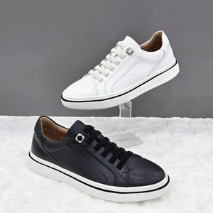 [탠디]남성 클래식 레더 스니커즈 Y2HS50IZ07 BLACK WHITE 3DC J