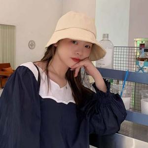 챙 넓은 벙거지 모자 햇빛차단 여자 썬캡 DD-12371