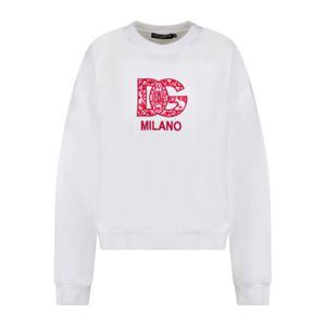 돌체앤가바나 로고 자수 크루넥 맨투맨 F9Q92Z GDBVWS8400