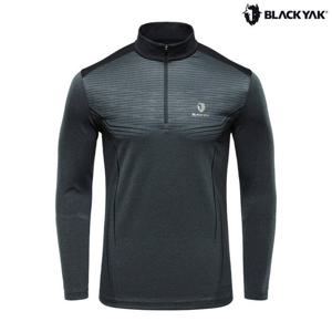 [K2]블랙야크긴팔티 CQK 1BYTSF4002-DY 남성 티톤 집업티 D/GRAY