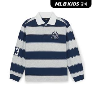 [MLB키즈 공식]26SS 바시티 럭비 티셔츠 NY (Navy) 7APQV0161-50NYS