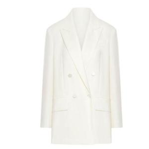 26 SS 막스마라 피아노포르테 010 화이트 더블 롱슬리브 재킷 2511041024600