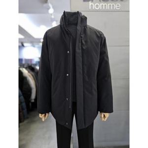 바쏘옴므 세이브존03 바쏘옴므 남자 겨울 블랙 하프 헝가리 구스 패딩 점퍼 WSAQAZ4UA51A