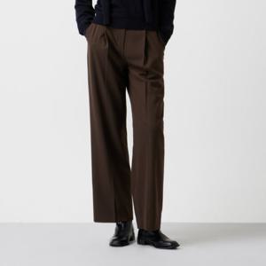 [쥬크]울혼방 원턱 세미 와이드 팬츠 Z254MSA011