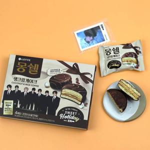 롯데웰푸드 몽쉘 코코넛 앤 밀크커피 136g / 엔하이픈랜덤씰