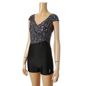 [레노마수영복]여성 아쿠아 반신 캡내장형 실내수영복 LS2C263