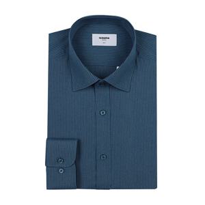 [레노마(셔츠)]카치온스판 슬럽 투톤스트라이프 긴소매 슬림핏셔츠  RPSSL0151NY