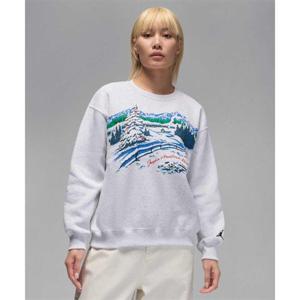 나이키 조던 브루클린 플리스 크루넥 스웻셔츠 W - 버치 헤더미드나이트 그린블랙 HV3341-051 247701