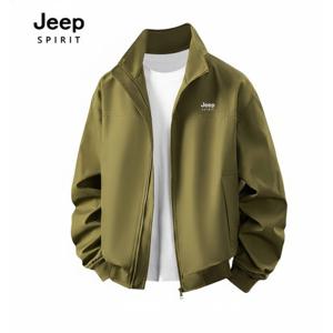 [지프]JEEP SPIRIT 공용 하이넥 집업 자켓 카키 (JSSPJK149)
