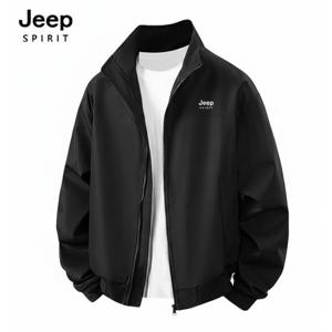 [지프]JEEP SPIRIT 공용 하이넥 집업 자켓 블랙 (JSSPJK139)