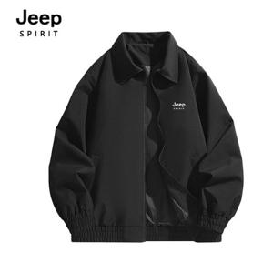 [지프]JEEP SPIRIT 카라 허리 시보리 블루종 블랙 (JSSPJK125)