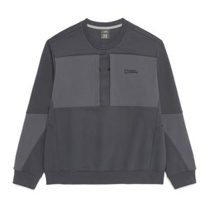 내셔널지오그래픽N261MSW510 NRN 유틸리티 포켓 세미오버핏 맨투맨 GREY