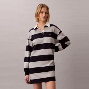 [캘빈클라인 진]여성 바시티 스트라이프 미니 폴로 드레스(47F214G-RNV)