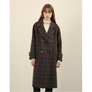 [올리비아로렌][비밀특가] 체크 핸드메이드 코트_VOCEA4WA221
