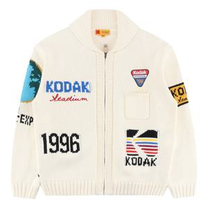 코닥 골드모먼트 아카이빙 니트 집업 자켓 K6123LKO11IVR