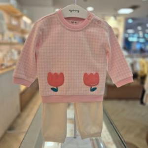 [아가방갤러리]아가방 오드 데이 튤립 맨투맨 상하세트 01S12305