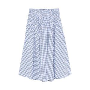 마쥬 체크 패턴 A라인 미디 스커트 MFPJU01586