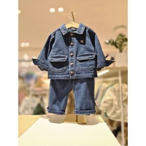 블루독베이비 10 26SS신상(BL)데님이지자켓와이드핏데님팬츠세트 (461141210141001)