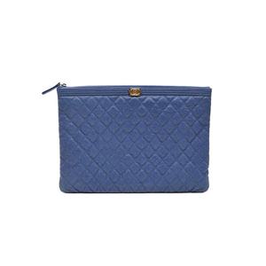 (명품) 샤넬 캐비어 보이 클러치 라지 L825080