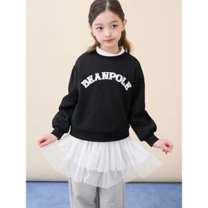 [빈폴키즈] 여아 빅 로고 포인트 스웨트 셔츠  블랙 (BI6141G085)