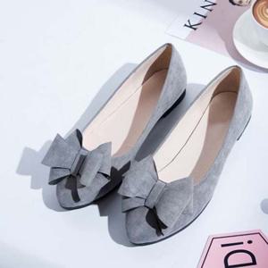 가을여성구두 스웨이드 리본 정장구두 신발