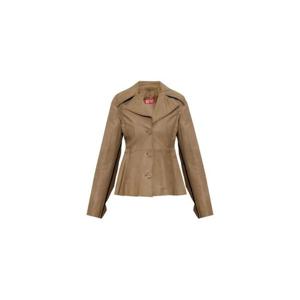 25 FW 디젤 버튼 플레어 레더 재킷 A195270AJFT TP449517607