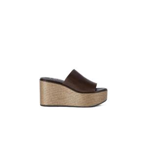 25 FW Brunello Cucinelli 레더 플랫폼 샌들 MZSLG3213C9122 TP449527977